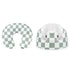Nursing Pillow Cover and Baby Seat Cover for Bumbo Seat, Green Checkered