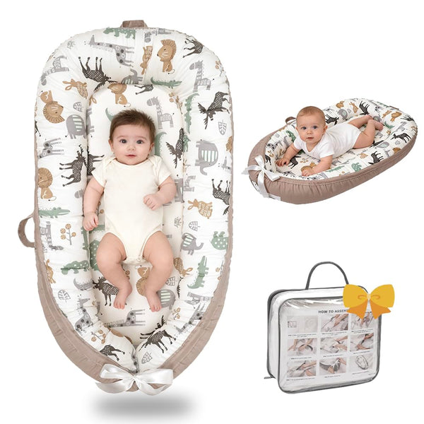 Bubbyhuts Infant Support Cushion-Breathable and Soft Organic 100% Cotton, Portable Tummy Time Mat
