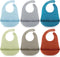 Mepase Silicone Bibs for Babies Waterproof Silicone Bibs Soft Adjustable Baby Feeding