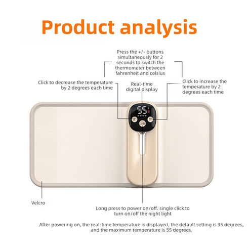 Portable Bottle Warmer, Car Bottle Warmer for Travel, Milk Warmer Bag, On The Go Fast Bottle Warmer for Travel