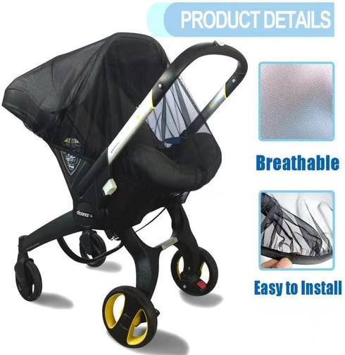 Mosquito Net for Baby Car Seats, Portable Insect Shield Netting for Infant Stroller and Bassinets, Machine Washable