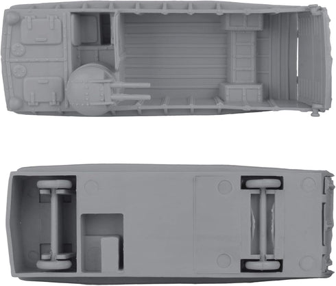 BMC Classic Marx Landing Craft - 4pc Gray Plastic Army Men Boat Vehicles