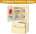 3+ BananMelonBM Dollhouse Furniture icebox for Kids Toys Miniature Doll House Accessories Pretend Play Toys for Boys