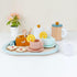 Set Set PairPear Wooden Tea for Little Girls, Wooden Toys Toddler Tea Play Kitchen Accessories for Kids Tea Party