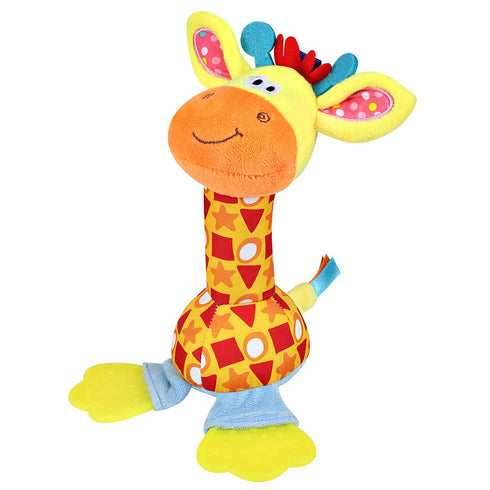 Baby Soft Rattles for 0-6 Months, Developmental Sensory Hand Grip Toys for Babies 6 to 12 Months, Plush Toy