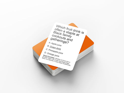 Street Cred: Engaging Urban Black Adult Hood Trivia Game - Celebrate Black Culture with Friends and Family
