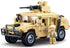 Military Vehicle Building Toy for Ages 6-12+, Army Battle Brick Car Model with 2 Soldier Figures, Toys Gifts for Kids