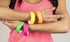 4 Pack 1980s Style Costume Bracelets, 1" Soft Bangles