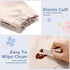 4 Pack 6-36 JaGely Long Sleeve Bibs Baby Smock Waterproof Sleeved Bids with Food Catcher for Baby Eating Feeding Ages