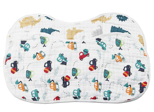 ShoppeWatch 2-Pack 100% 6 BB22 Muslin Burp Cloths Baby Burping Bibs Large Cotton Layers Absorbent Cloth Spit Up Dribble
