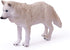 UANDME 4pcs Wolf Toy Figurines Set, Arctic Wolf Family Cake Topper Toy Gift for Kids (White)
