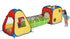 UTEX 3 in 1 Pop Up Play Tent with Tunnel and Ball Pit for Kids, Indoor/Outdoor Playhouse, Yellow