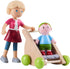 Set HABA Little Friends Mom Melanie with Baby Liam Dollhouse Figures and Stroller