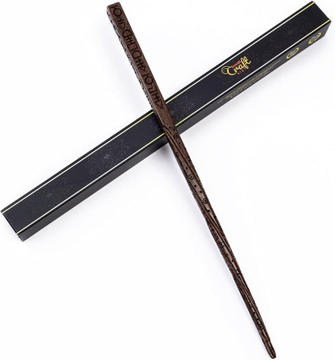 Handicraftviet Hand Carved Wooden Magic Wand, Collectible Cosplay Magical Gift for Halloween, 15 inch