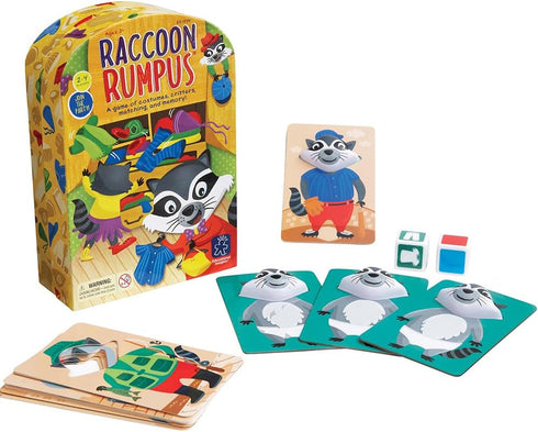 Educational Insights Raccoon Rumpus - Cute Preschool Board Games, Color Matching & Memory Game for Kids, Ages 3+