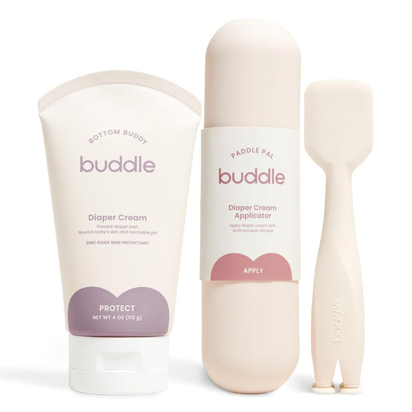 Buddle Bottom Buddy & Paddle Pal 2-Piece Kit, 20% Zinc Oxide Cream