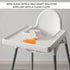 Home Stuff ANTILOP White High Chair Tray for Baby Finger Foods Placemat, Silicone Mat, Dishwasher Safe for Toddler