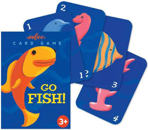 eeBoo Go Fish Playing Card Game, Durable Cards, Educational Fun for Ages 3 and Up