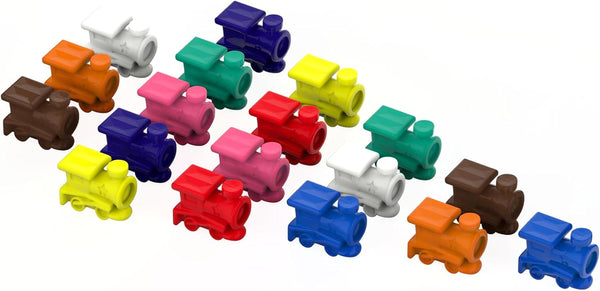 Mexican Train Marker - Assorted Colors - Replacement Plastic Domino Train Markers