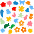 Kids Paint Brushes Sponge Kits - 52 Pcs Drawing Tools for Early DIY Learning Paint Sets, Arts and Crafts for Toddlers