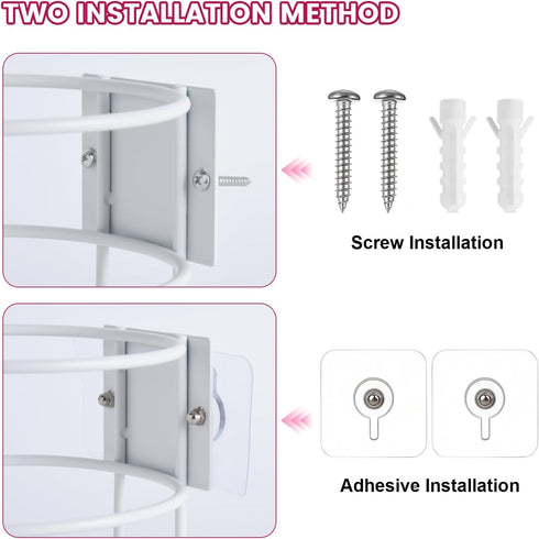 GIMANFT Drill-Free Wipes Holder Wall Mount, Cleaning Wipes Holder, Wall Bracket for Cleaning Wipes Ideal for Office