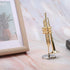 Music Instrument Miniature Replica - Mini Musical Instruments Collection Trumpet Model with Case Stand
