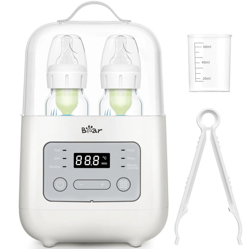 Bear Bottle Warmer, Baby Double Bottles Heater Breastmilk Food Warmer for New