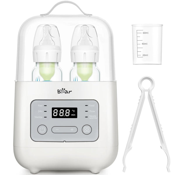 Bear Bottle Warmer, Baby Double Bottles Heater Breastmilk Food Warmer for New