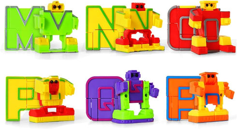 miYou 26 Alphabet Robots Toy for Kids ABC Learning Education Preschool Toys Pieces/Gift Box