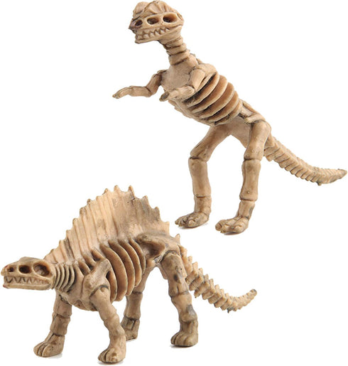 24pcs Dinosaur Fossil Skeletons, 3.7 Inch Assorted Figures for Educational Science Play and Party Decorations