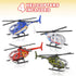 ArtCreativity Diecast Helicopter Toy, Pack of 4 - Police, Fire Engine, EMS, Military Diecast Toy Choppers for Kids