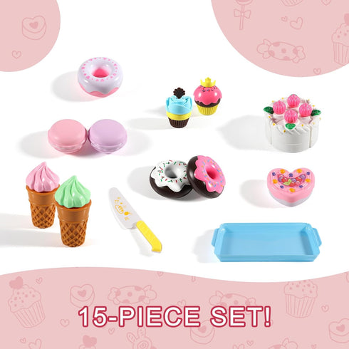 Play Food Sets for Kids Kitchen - Toy Food for Pretend Play, Educational Gift for Toddlers