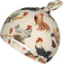 WELBB Set,Stretchy Rooster Chickens Baby Girl Boy Gifts Newborn Swaddle Blanket with Beanie Receiving Blanket Newborn