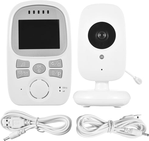 Matybobe Wireless Baby Monitor with Camera, 2.4in LCD Display, 2-Way Communication, Temperature Display, Night Vision,