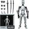 Assembly Completed T13 Action Figure, Titan 13 3D Printed Lucky 13 Action Figure (Silver)