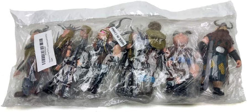 Toysvill Vikings Action Figures - Hiccup, Astrid, Stoick, Gobber, Snotlout, Fishlegs, Tuffnut & Ruffnut (Set of 8)