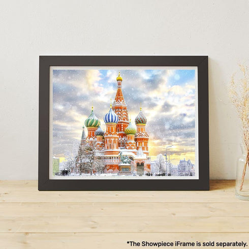 Jigsaw Puzzles 1000 Pieces for Adults - Moscow Russia Red Square View of St. Basil's Cathedral Wooden Puzzle
