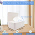 Abnaok Baby Wipes Dispenser, Wet Tissue Box with Sealing Design Lid, Wet Wipes Holder Portable, Non-Slip, Easy Open