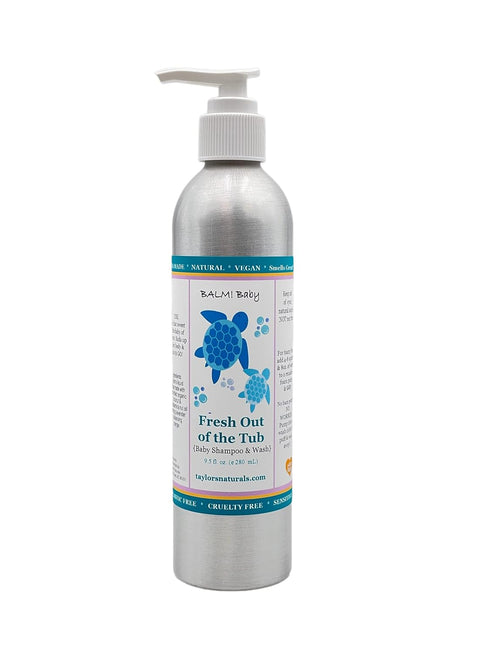 FRESH OUT OF THE TUB Natural Baby Wash and Shampoo - Herbal Infusion, Vegan
