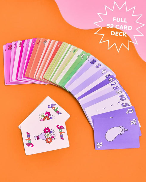 xo, Fetti Bachelorette Party Card Game, Rainbow Deck of Playing Cards, Bridal Party Game, Decorations