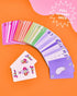 xo, Fetti Bachelorette Party Card Game, Rainbow Deck of Playing Cards, Bridal Party Game, Decorations