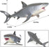 Large Great White Shark Toy - Realistic Marine Life Figure for Boys Girls & Kids Ages 3+, Shark Cake Topper