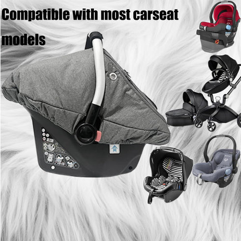 Yazely Cozy Car Seat Covers for Babies, Winter Fleece Covers Baby Car Seat Cover for Newborn Boy Girl,Universal