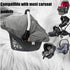 Yazely Cozy Car Seat Covers for Babies, Winter Fleece Covers Baby Car Seat Cover for Newborn Boy Girl,Universal