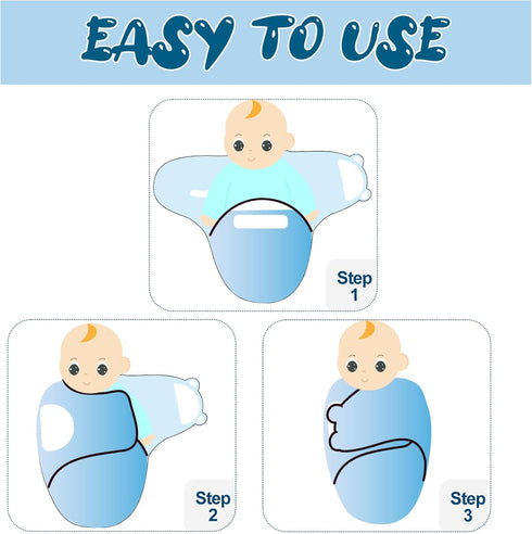 Fecawd 0-3 Baby Swaddle Sleep Sacks with Hats for Months Baby Swaddle Blanket Wrap Newborn Swaddles Sack for Baby Boy