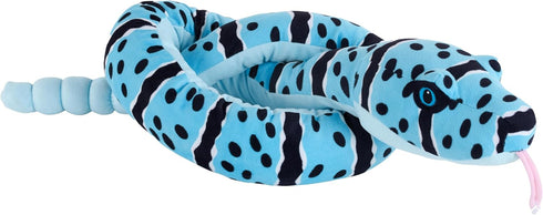 Wild Republic Snakes Eco Blue Rock Rattle, Stuffed Animal, 54 Inches, Plush