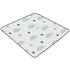 KICPOAY 50 50 Baby Play Mat Blue Clouds Stars White Doodle x Playpen Mats for Floor Play Gym Crawling Mat Non-Slip