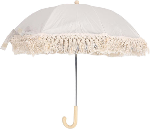 Hyuduo Adjustable Tassel Baby Stroller Sunshade Umbrella with Oxford Cloth & Steel Frame Clamp for Outdoor Travel