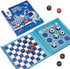 2 in 1 Travel Checkers Sets, Magnetic Foam Pieces Board Game for Kids and Family (Checkers & Tic-Tac-Toe)