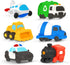Zippytots 6 PCS Vehicle Floating Bath Toys Mold Free Infant Bath Tub